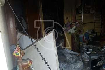 El fuego causa daños a una vivienda de Los Llanos de Telde (Foto TA)